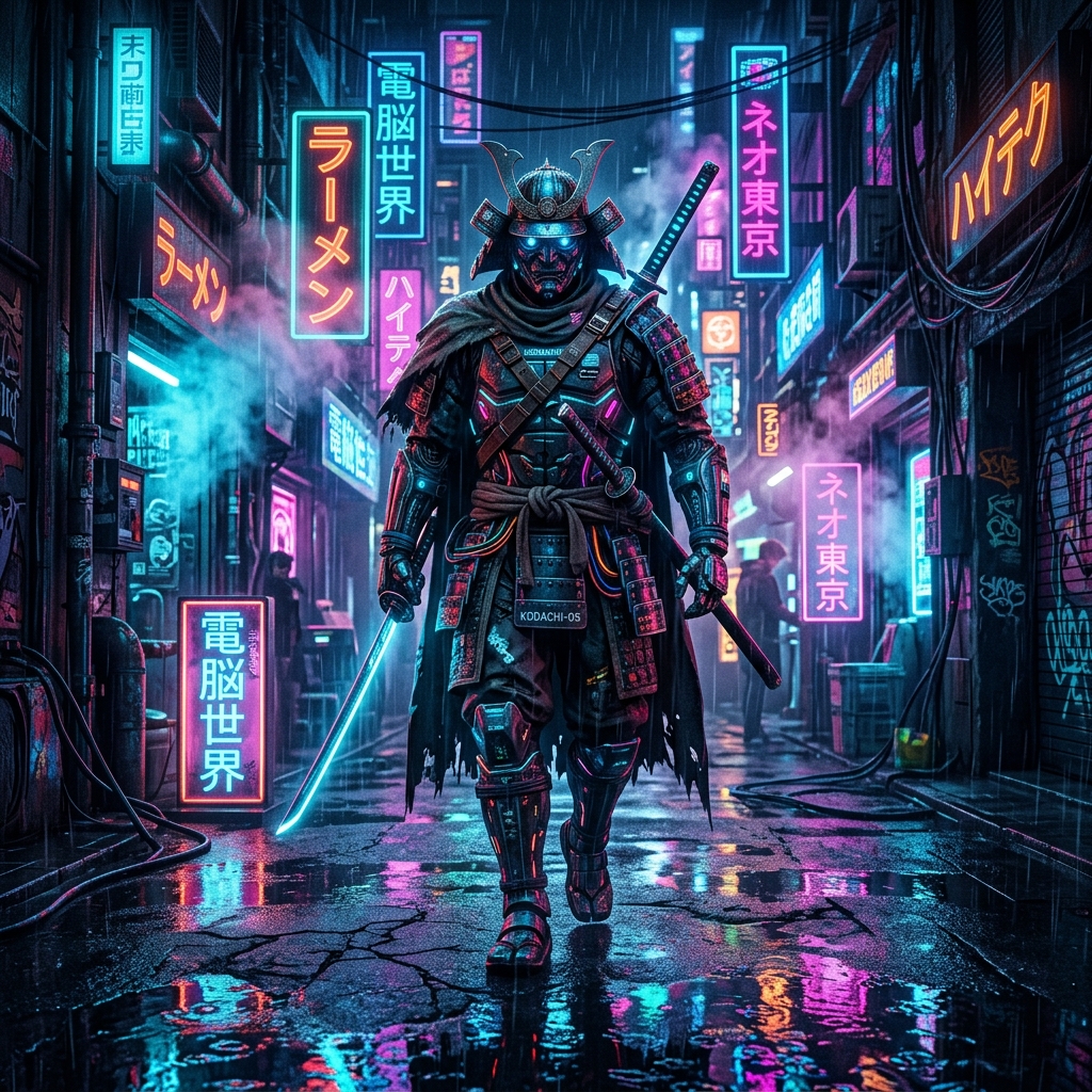 Cyberpunk AI Style Example